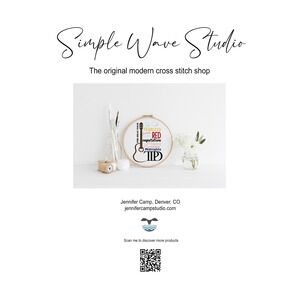 Taylor Swift Album Titles Counted Cross Stitch Pattern Chart‎